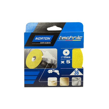Disque Abrasif D127 G 36 Lot de 5|Sanifer