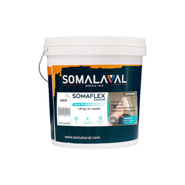 Kit latex poudre Somaflex étanche 15 kg de Somalaval - Sanifer