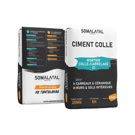 Ciment colle gris SM 25 KG TBL| Sanifer