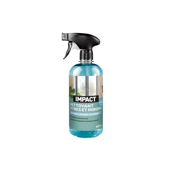Nettoyant vitre et miroir IMPACT spray 500 ml, parfum marine