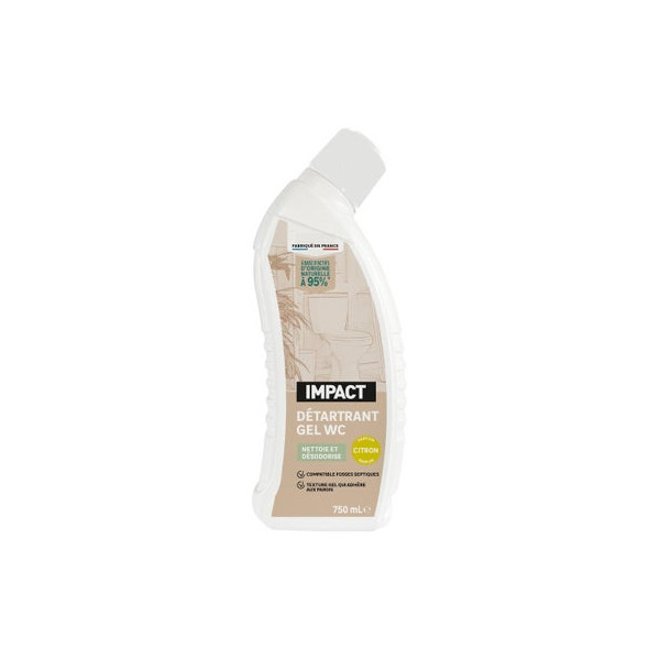 Detartrant wc gel naturel impact bouteille 750ml|Sanifer