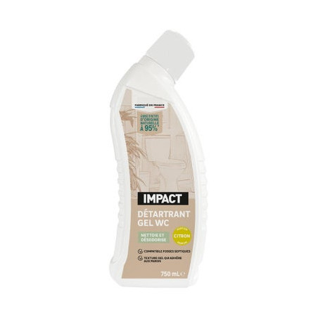 Detartrant wc gel naturel impact bouteille 750ml|Sanifer