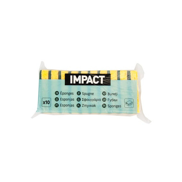 Lot de 10 éponges IMPACT