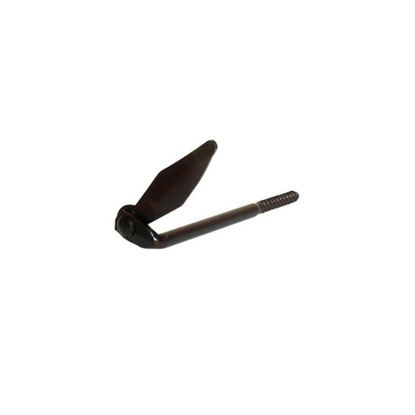 Arrêt acier prépeint, H.100 x L.140 x P.20 mm noir|Sanifer