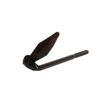 Arrêt acier prépeint, H.100 x L.140 x P.20 mm noir|Sanifer