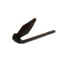 Arrêt acier prépeint, H.100 x L.140 x P.20 mm noir|Sanifer