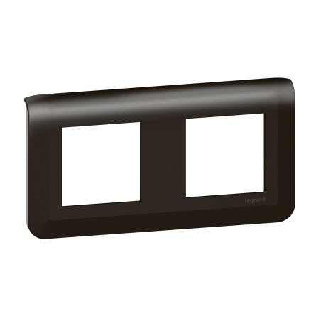 Plaque de finition horizentale Mosaic pour 2x2 modules noir mat|Sanifer