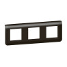 Plaque de finition horizontale Mosaic pour 3x2 modules noir mat |Sanifer