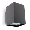 Applique led extérieur 17.4W 3000k gris urbain 1148 lumens 135x150 AFRODITA
