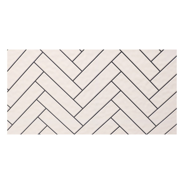 Carrelage 30x60cm HERRIMGBONE WHITE CE  GLOSSY|Sanifer