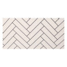 Carrelage 30x60cm HERRIMGBONE WHITE CE  GLOSSY|Sanifer