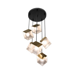 Suspension doré D.400mm G9 5W 3000K | Sanifer