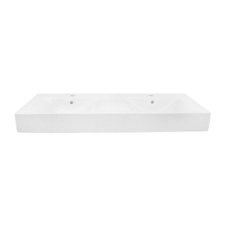 Lavabo suspendue 2 vasques  RAK- DES  BLANC 121cm|Sanifer