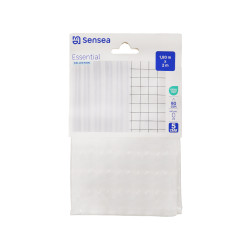 Rideau de douche 180 x 200 cm transparent Essential SENSEA |Sanifer