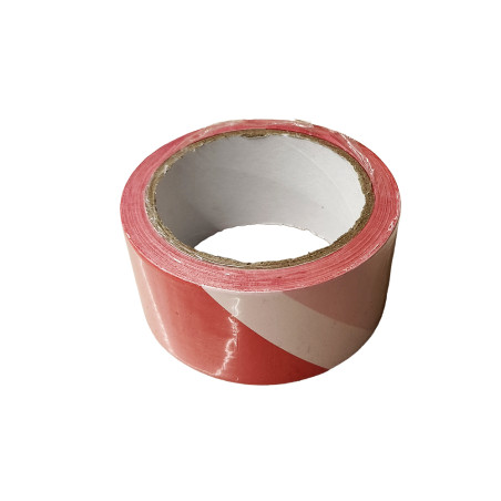 Ruban de signalisation rouge et blanc 100m|Sanifer