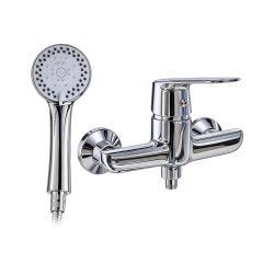 Mélangeur de douche zinc Naijie ceramic tuyau alu 50cm EPDM | Sanifer