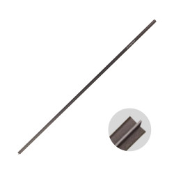 Profilé de finition Durosol en aluminium argent anodisé brillant 10 mmx250 cm|Sanifer