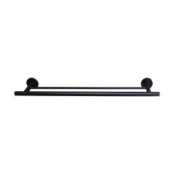 Porte serviette double calibre noir PVD |Sanifer