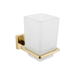 Porte gobelet harmony verre doré PVD|Sanifer
