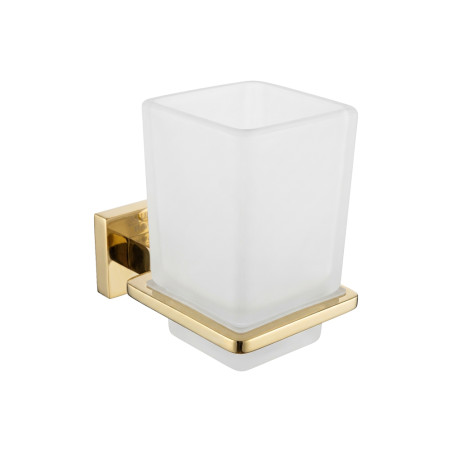 Porte gobelet harmony verre doré PVD|Sanifer