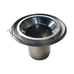 Raccord haut de conduit Poujoulat Inox-Galva Ø150 vers conduit émaillé Ø150|Sanifer