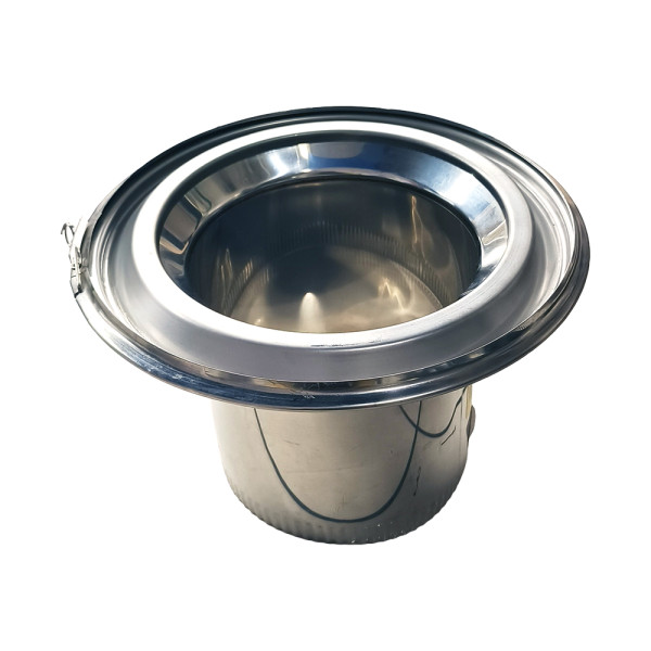 Conduit de fumée émaillé  Poujoulat  diamètre 150 mm – longueur 500 mm  noire|Sanifer