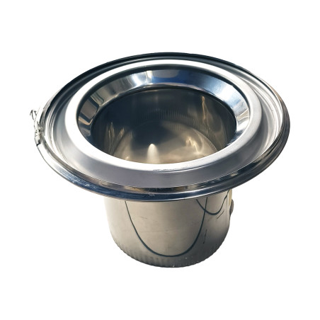 Conduit de fumée émaillé  Poujoulat  diamètre 150 mm – longueur 500 mm  noire|Sanifer