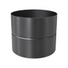 Adaptateur émaillé Poujoulat femelle/femelle Ø180 mm noir|Sanifer