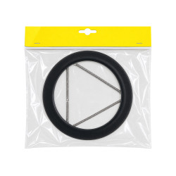 Rosace émaillée Poujoulat noire Ø150 mm|Sanifer