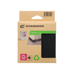 Patin antivibration caoutchouc 100 x 100 mm 4 pièces |Sanifer
