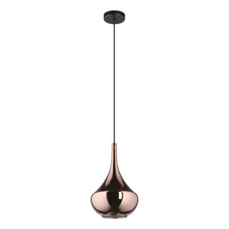 Lampe suspendue ALMOSTER E27  noir et cuivre|Sanifer