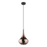 Lampe suspendue ALMOSTER E27  noir et cuivre|Sanifer