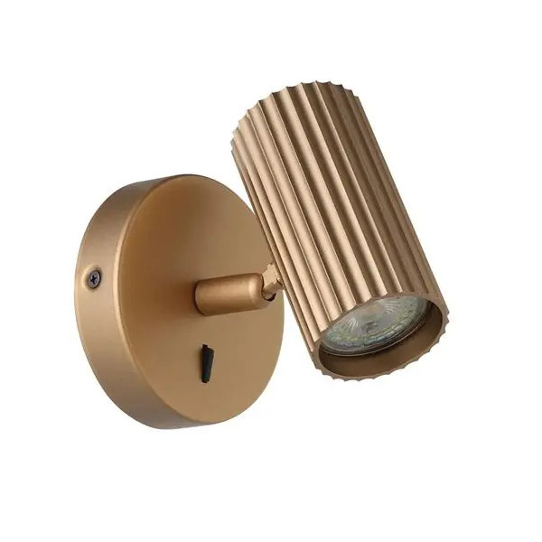 Applique en alu et laiton mat PORTILLO GU10 5W H.110 L.105|Sanifer