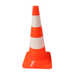 Cône de signalisation en plastique - 50 cm | Sanifer