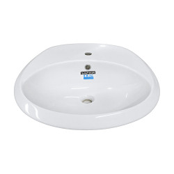 Lavabo à colonne monotrou - Saphir blanc | Sanifer