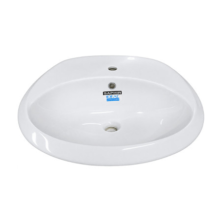 Lavabo à colonne monotrou - Saphir blanc | Sanifer