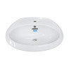 Lavabo à colonne monotrou - Saphir blanc | Sanifer