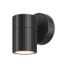 Applique aluminium TOMELLOSO GU10 noir et transparent|Sanifer