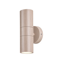 Applique tomelloso aluminium x2 rouille et transparent GU10|Sanifer