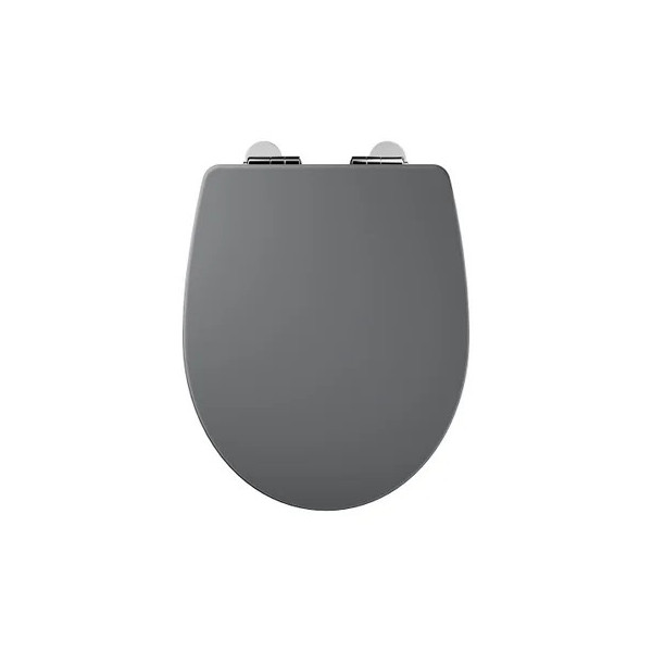 Abattant wc bois compresse purity frein de chute declip gris sensea|Sanifer
