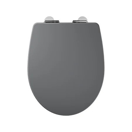 Abattant wc bois compresse purity frein de chute declip gris sensea|Sanifer