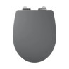 Abattant wc bois compresse purity frein de chute declip gris sensea|Sanifer