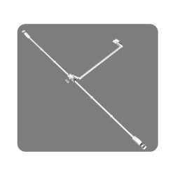 Barre anti-panique JPM 3 points 1200mm en 1125 argent|Sanifer