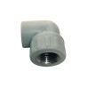 Coude ppr gris fileté femelle d20mm-1/2"|Sanifer