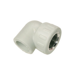 Coude PPR gris fileté femelle Diamètre 25mm 3/4|Sanifer