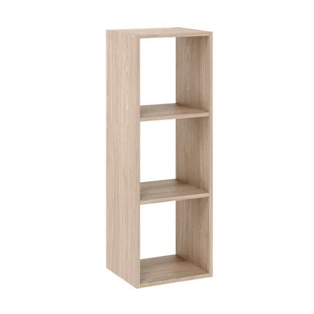 Etagère 3 cases chêne h36.1xl36.0xp31.7cm|Sanifer