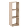 Etagère 3 cases chêne h36.1xl36.0xp31.7cm|Sanifer