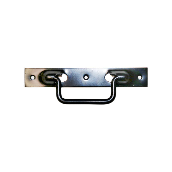 Poignée Sur Platine Acier Prépeint, H.25 X L.160 X P.10 Mm|Sanifer