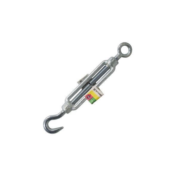Tendeur œil + crochet acier zingué 150kg pour câble diamètre 6/8mm, STANDERS |Sanifer