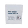 Spot carré blanc et doré 93x93 mm GU10 220 V - Sanifer